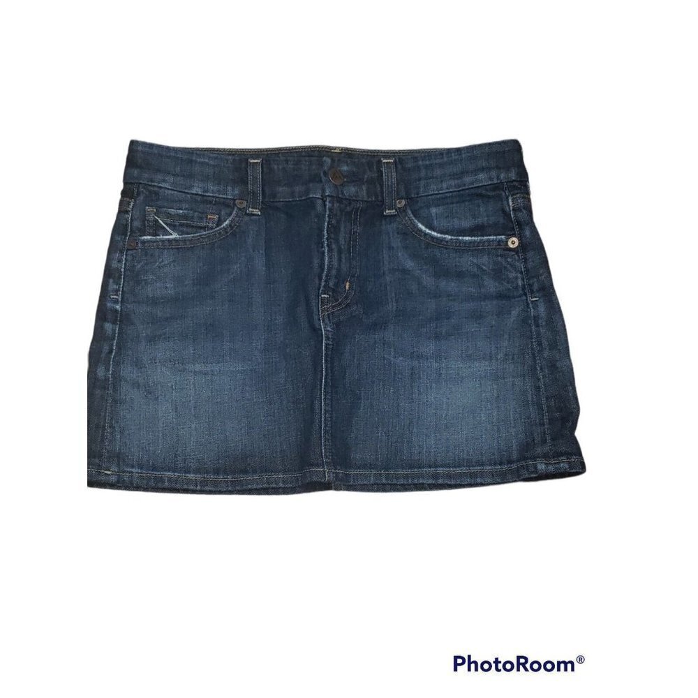 CITIZENS OF HUMANITY Denim Jean Mini Skirt Size 27 Distressed